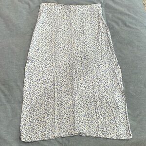 Brandy Melville zip clothes a line skirt with slit